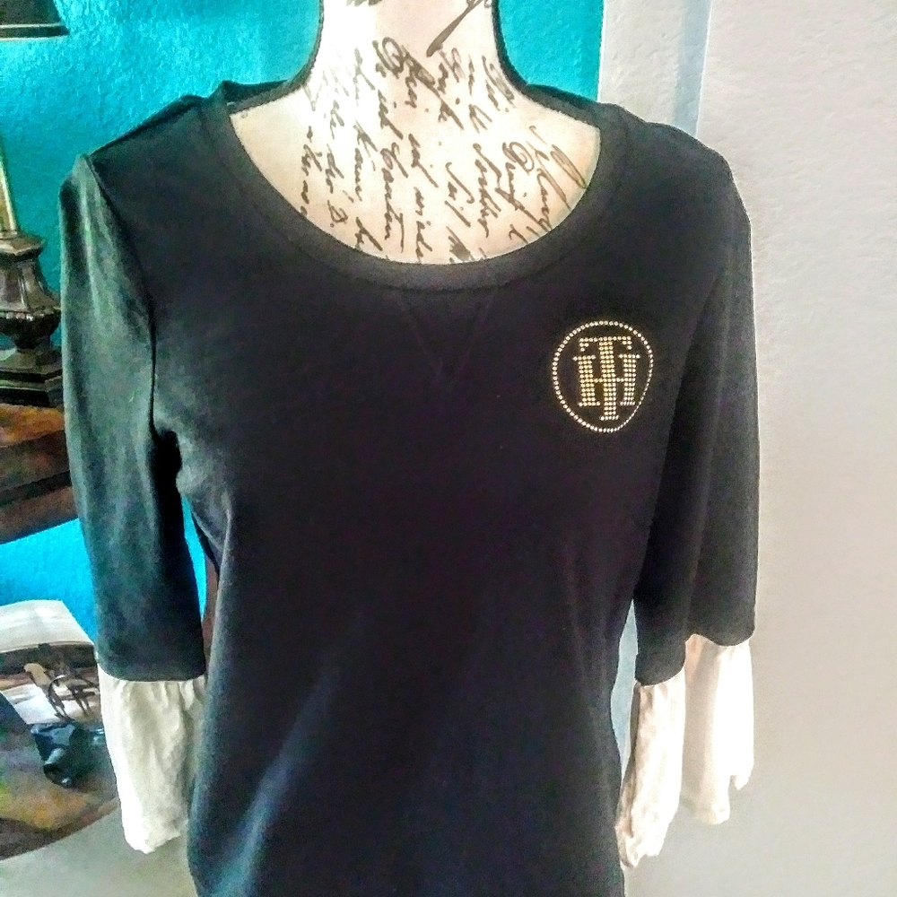 Black tommy Hilfiger top